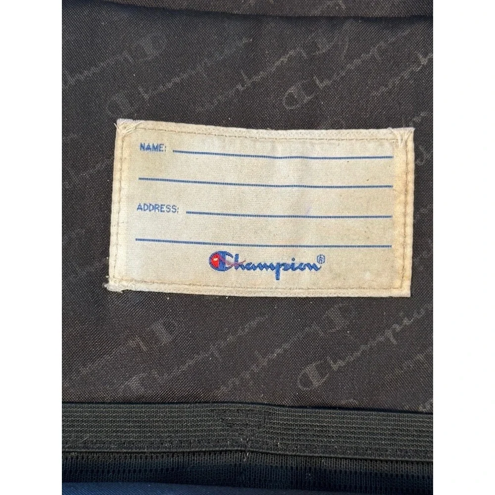 Champion Backpack Unisex OS Black Good Script Logo Canvas School Bag